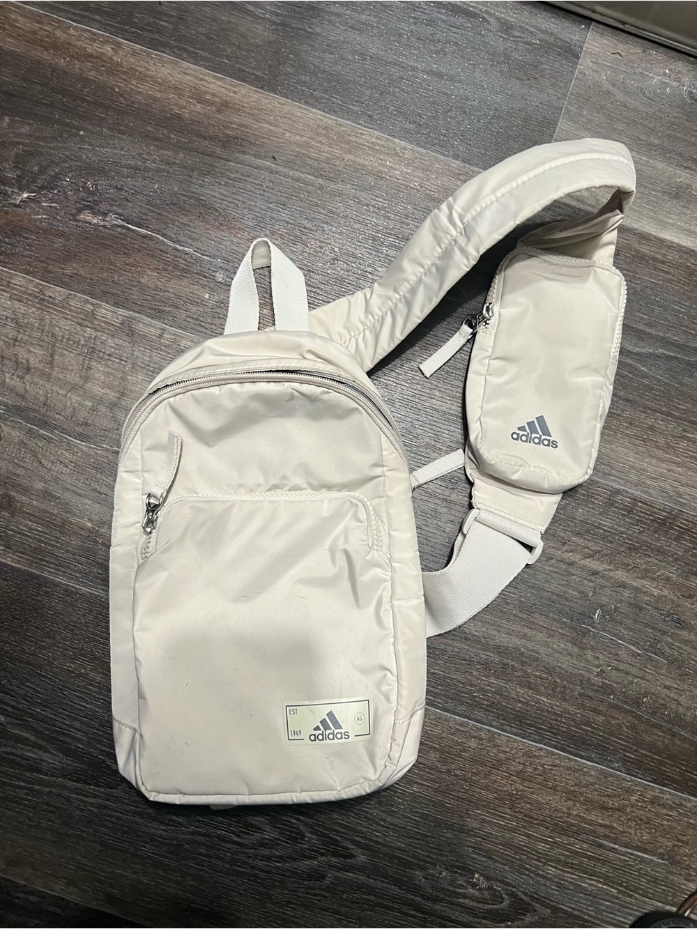 Adidas Cream Sling Belt Bag